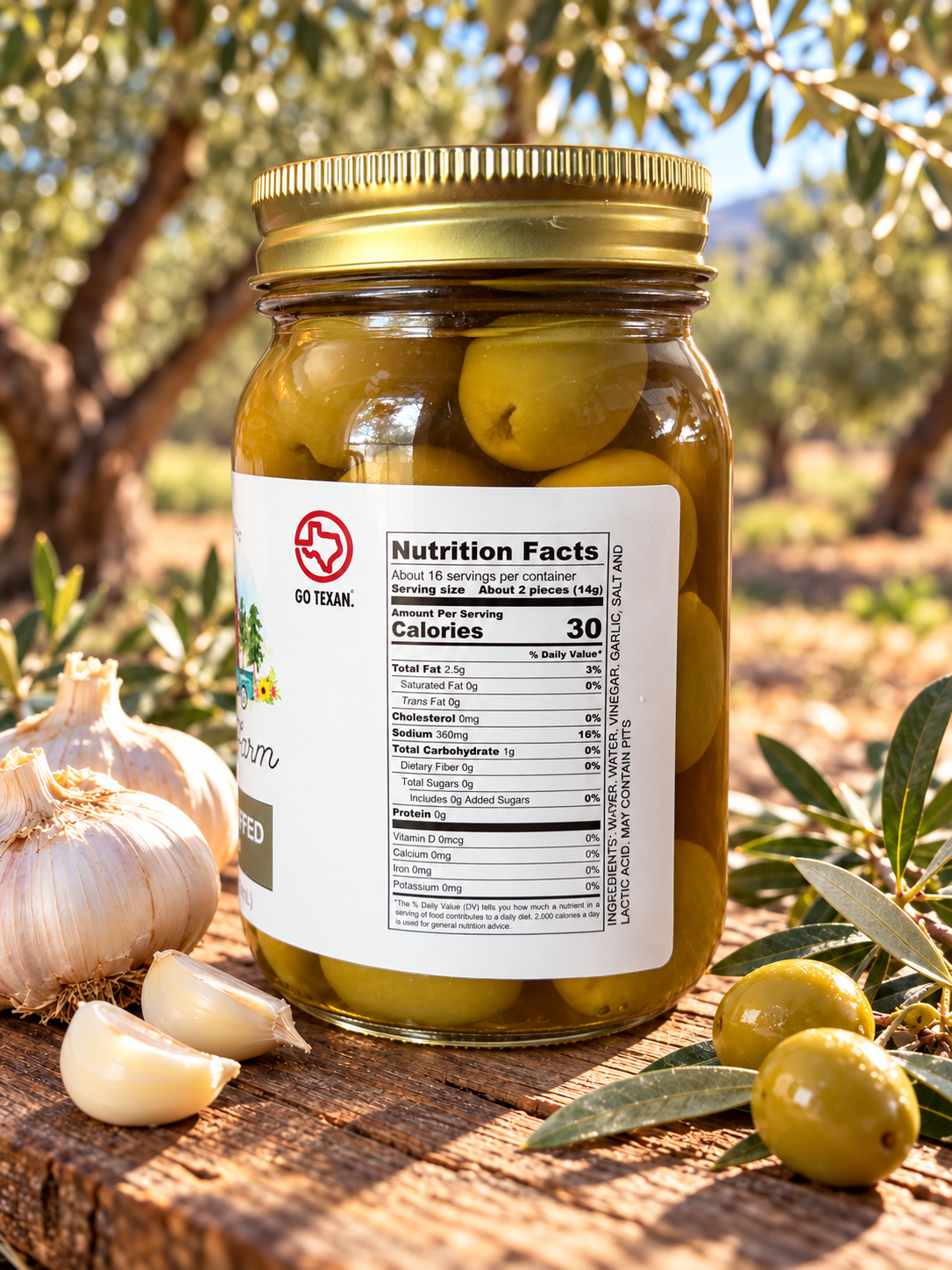 GARLIC STUFFED OLIVES