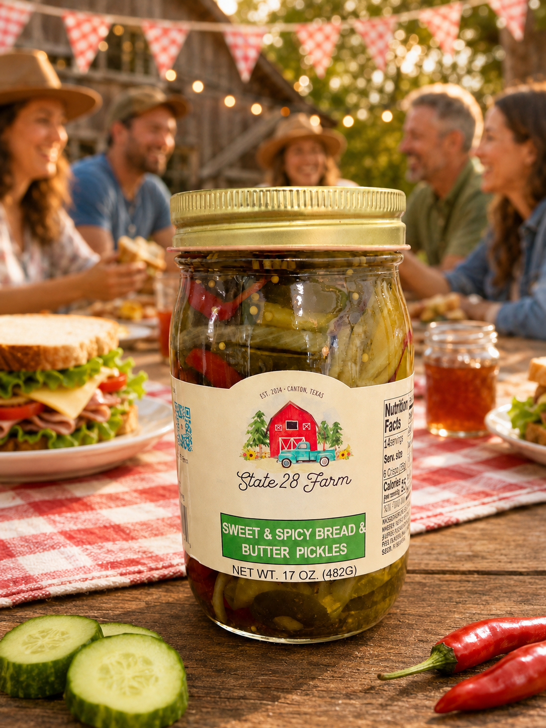 SWEET AND SPICY BREAD AND BUTTER PICKLES