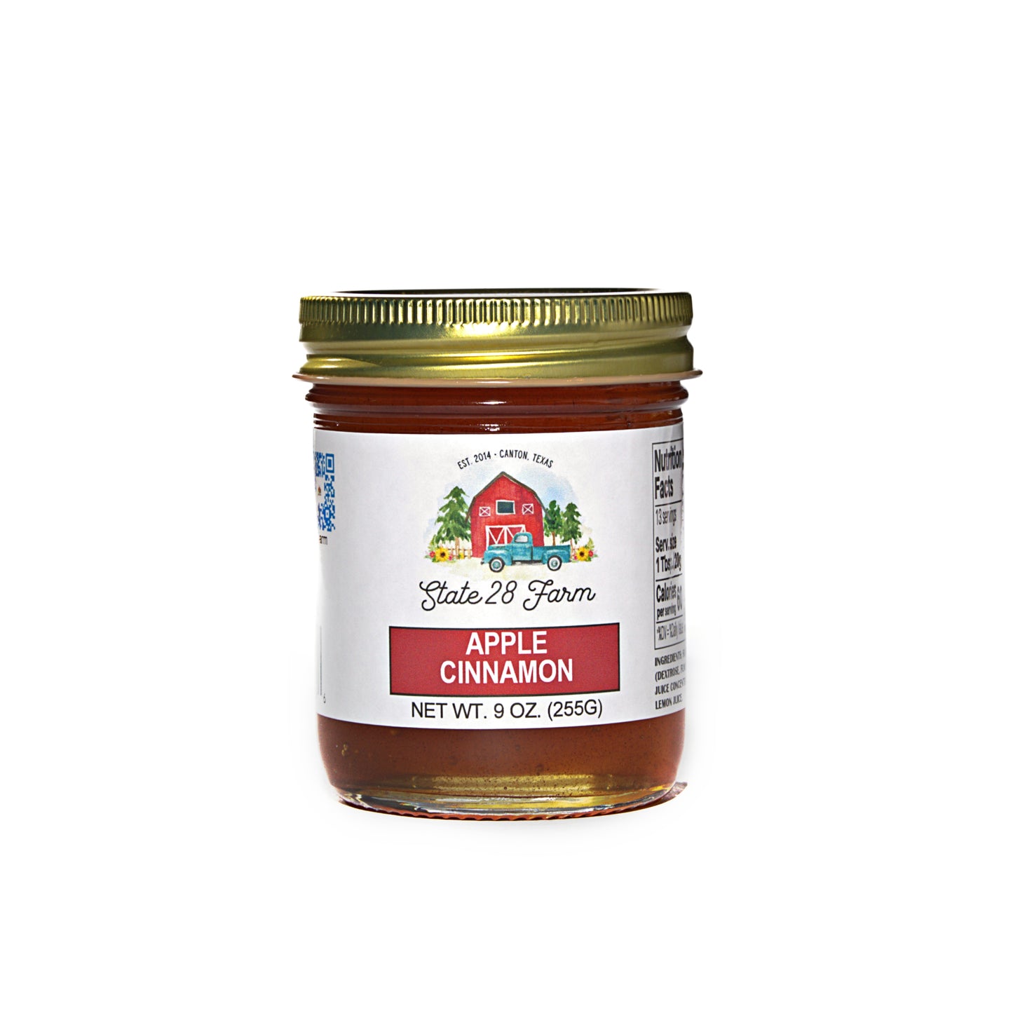 STATE 28 FARM APPLE CINNAMON JELLY 9 OZ