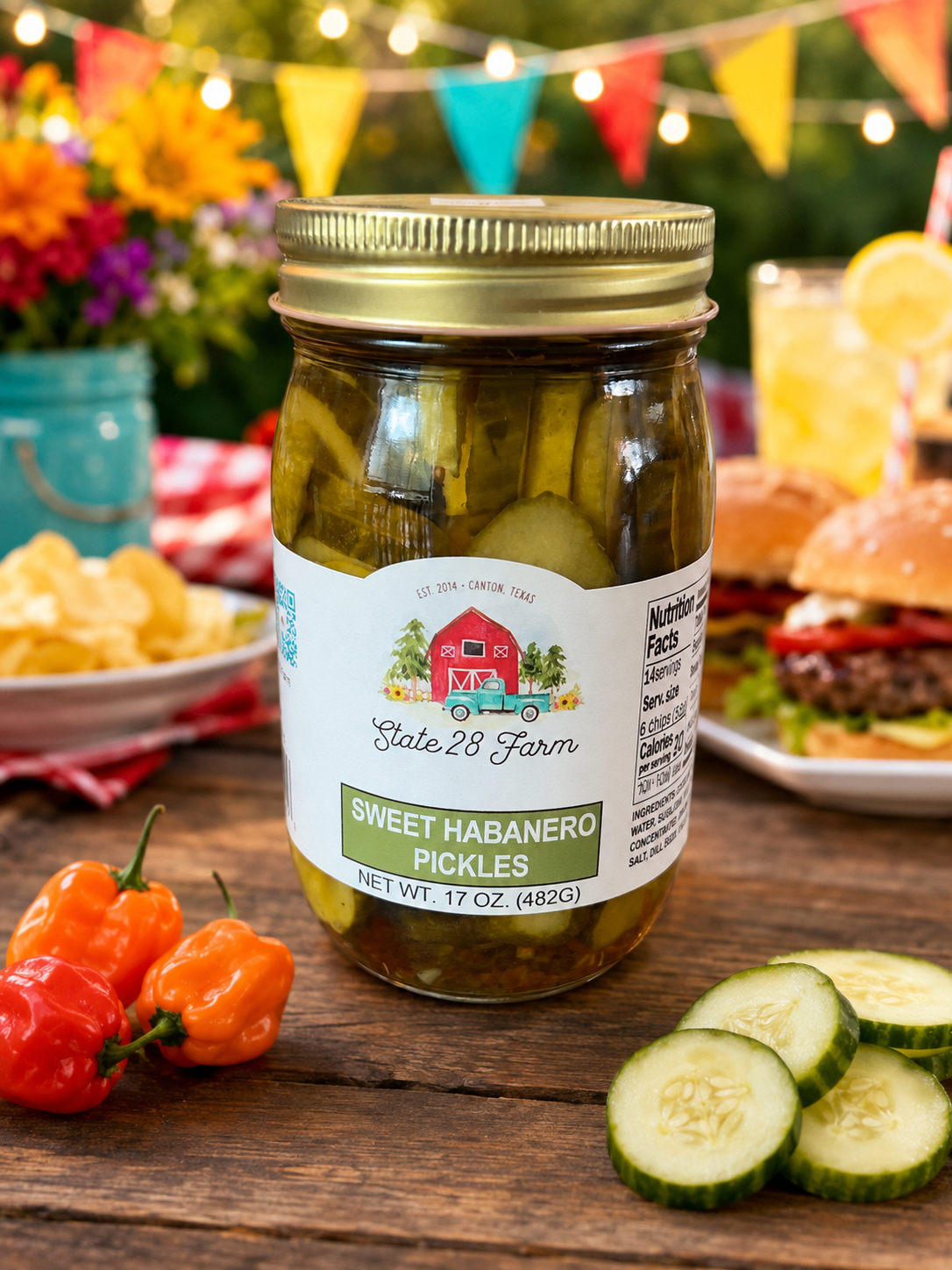STATE 28 FARM SWEET HABANERO PICKLES