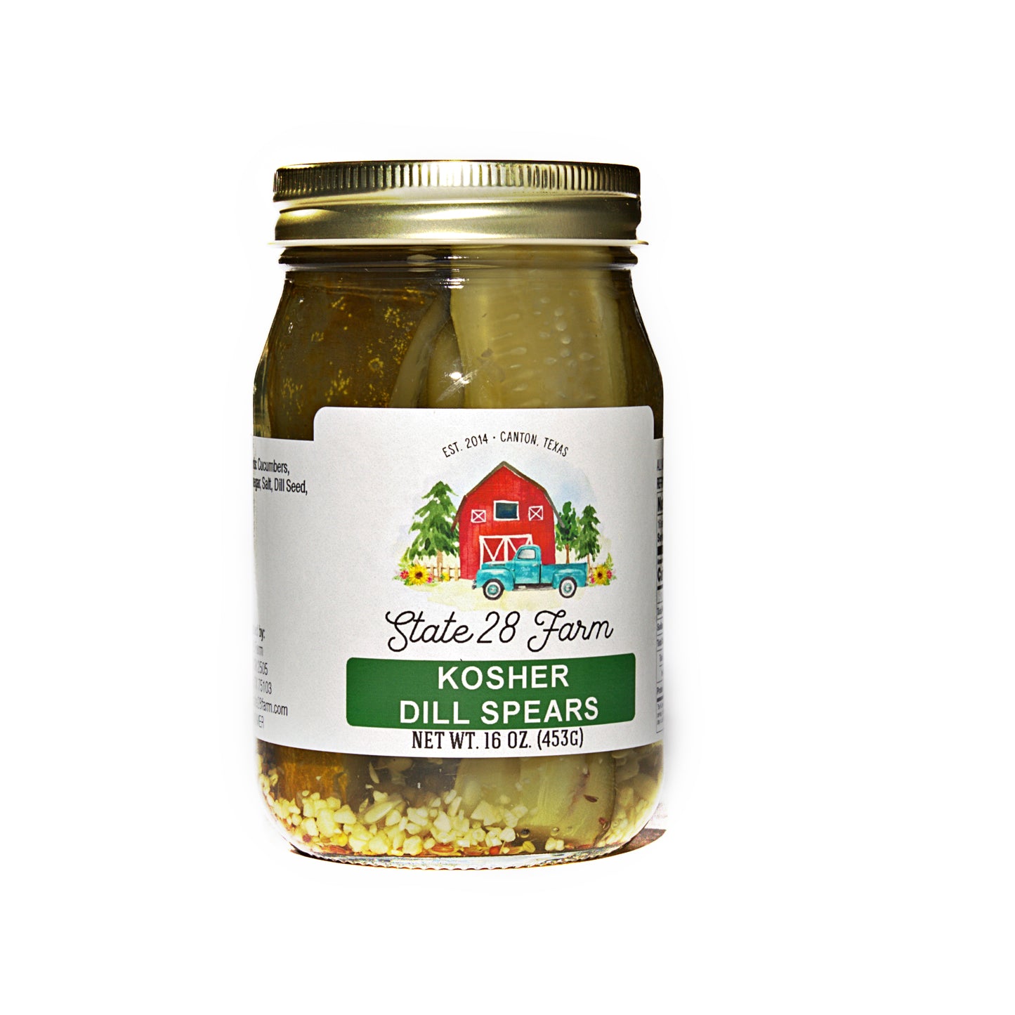 STATE 28 FARM KOSHER DILL SPEARS 16 OZ