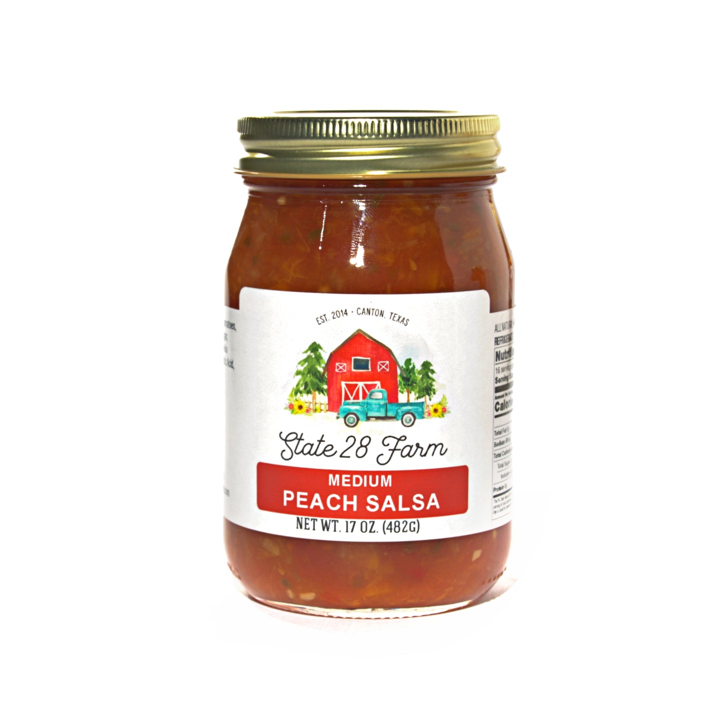 STATE 28 FARM PEACH SALSA 17 OZ