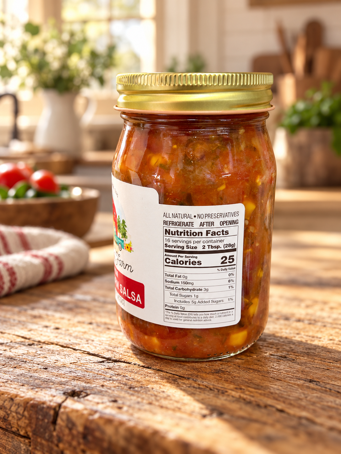 STATE 28 FARM MEDIUM BEAN AND CORN SALSA 16 OZ