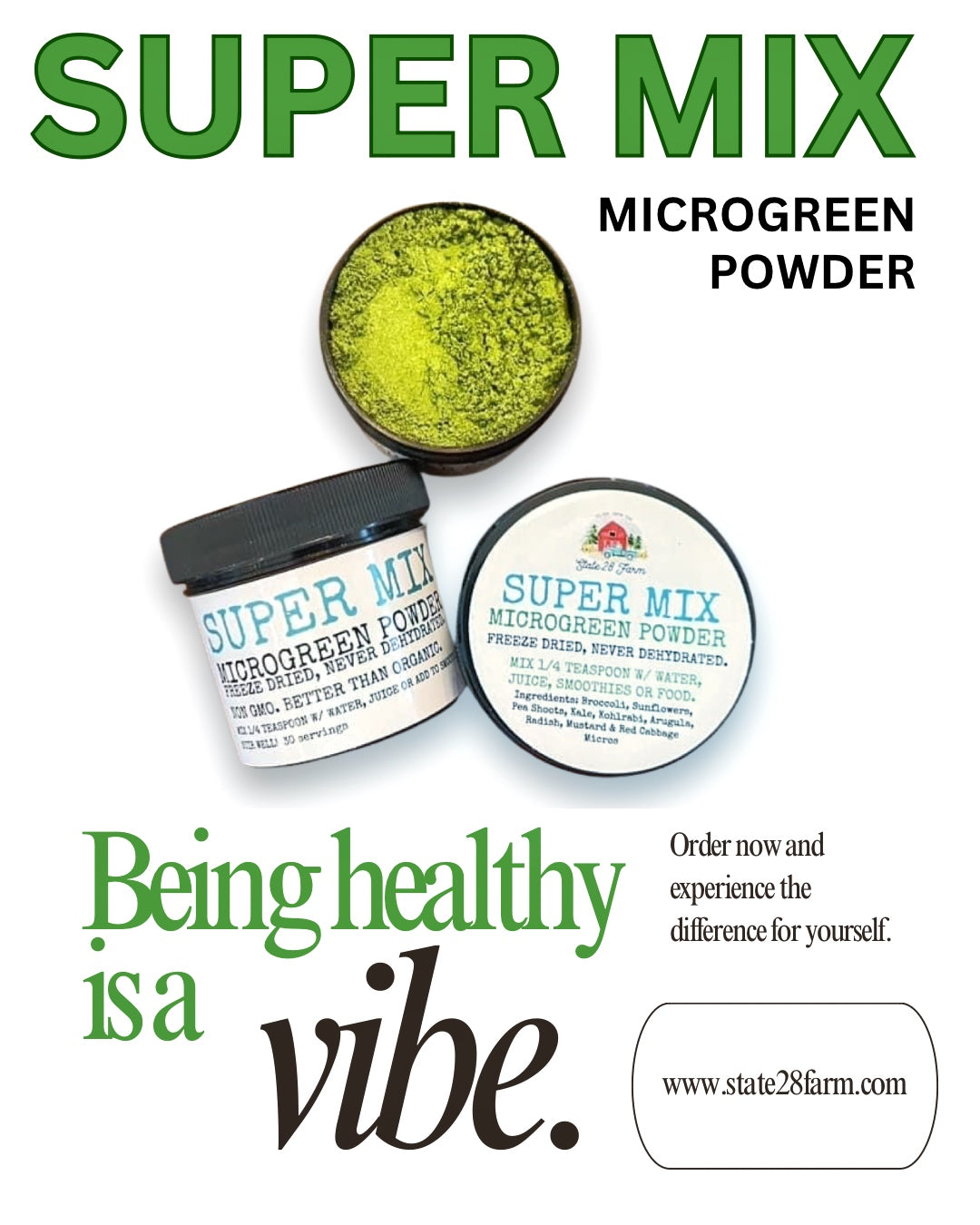 STATE 28 FARM SUPERMIX MICROGREEN POWDER
