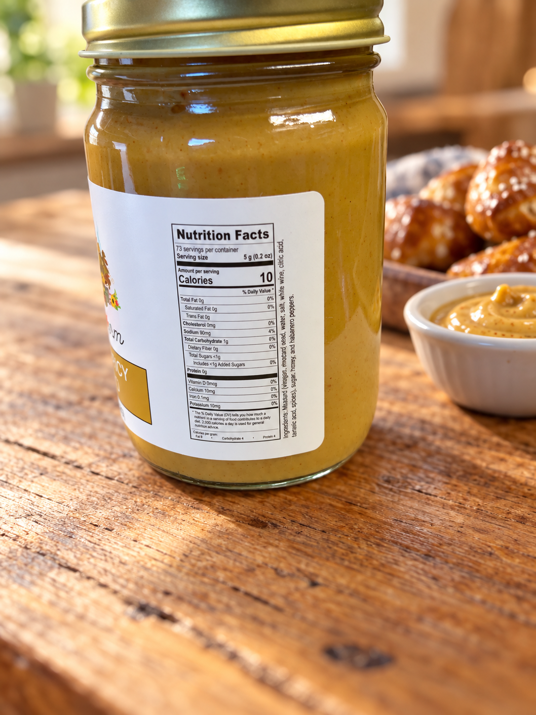 STATE 28 FARM SWEET & SPICY MUSTARD 13OZ
