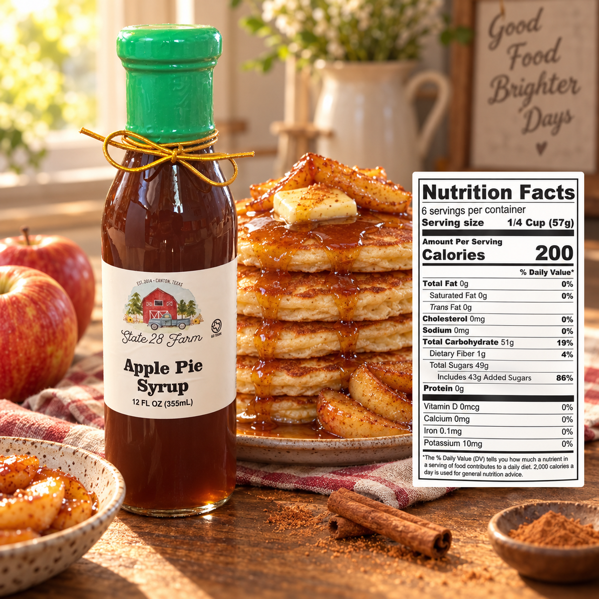 STATE 28 FARM APPLE PIE SYRUP