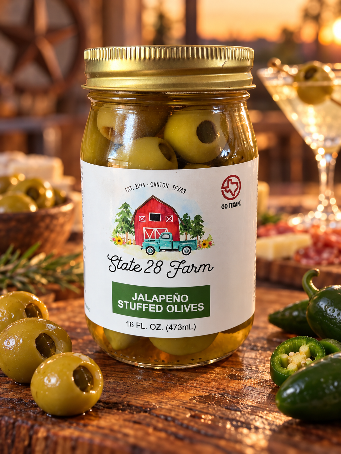 JALPENO STUFFED OLIVES