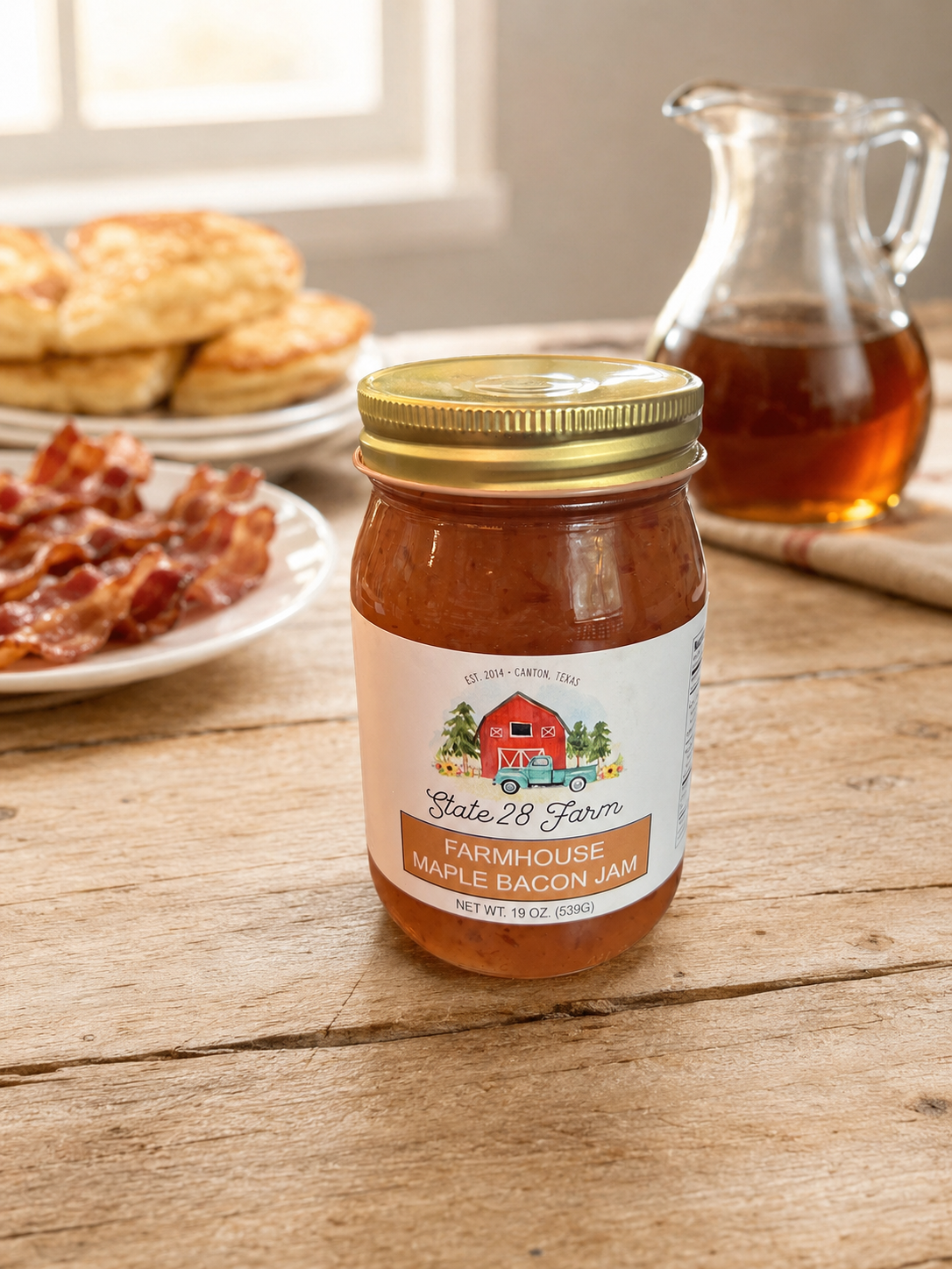 FARMHOUSE MAPLE BACON JAM 19 OZ