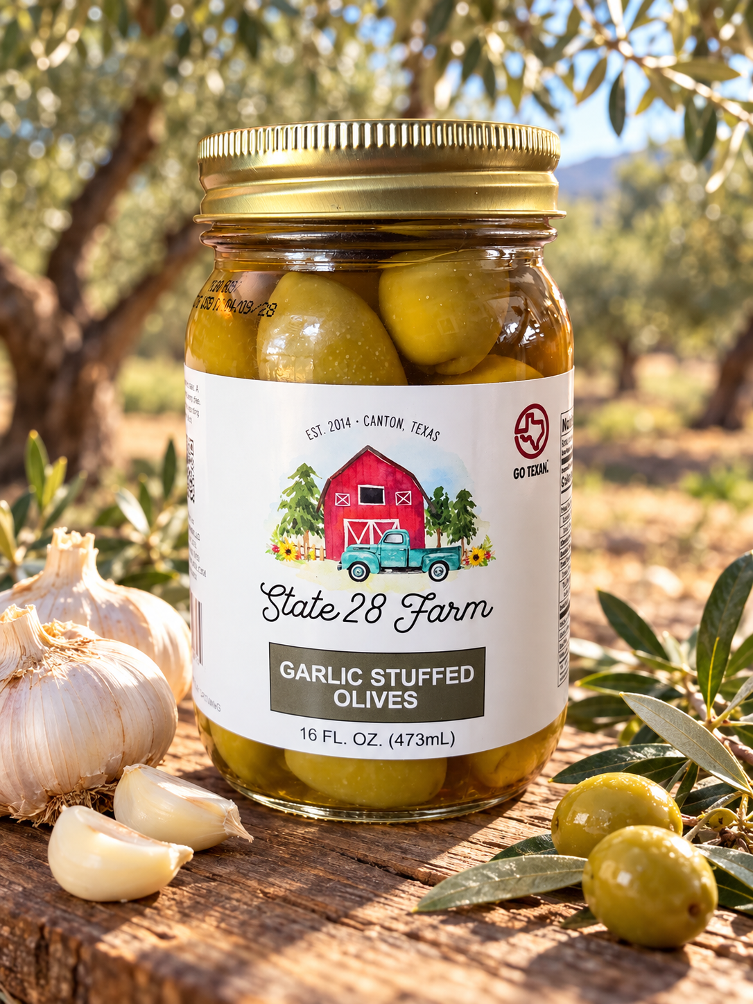 GARLIC STUFFED OLIVES