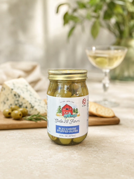 BLEU CHEESE STUFFED OLIVES