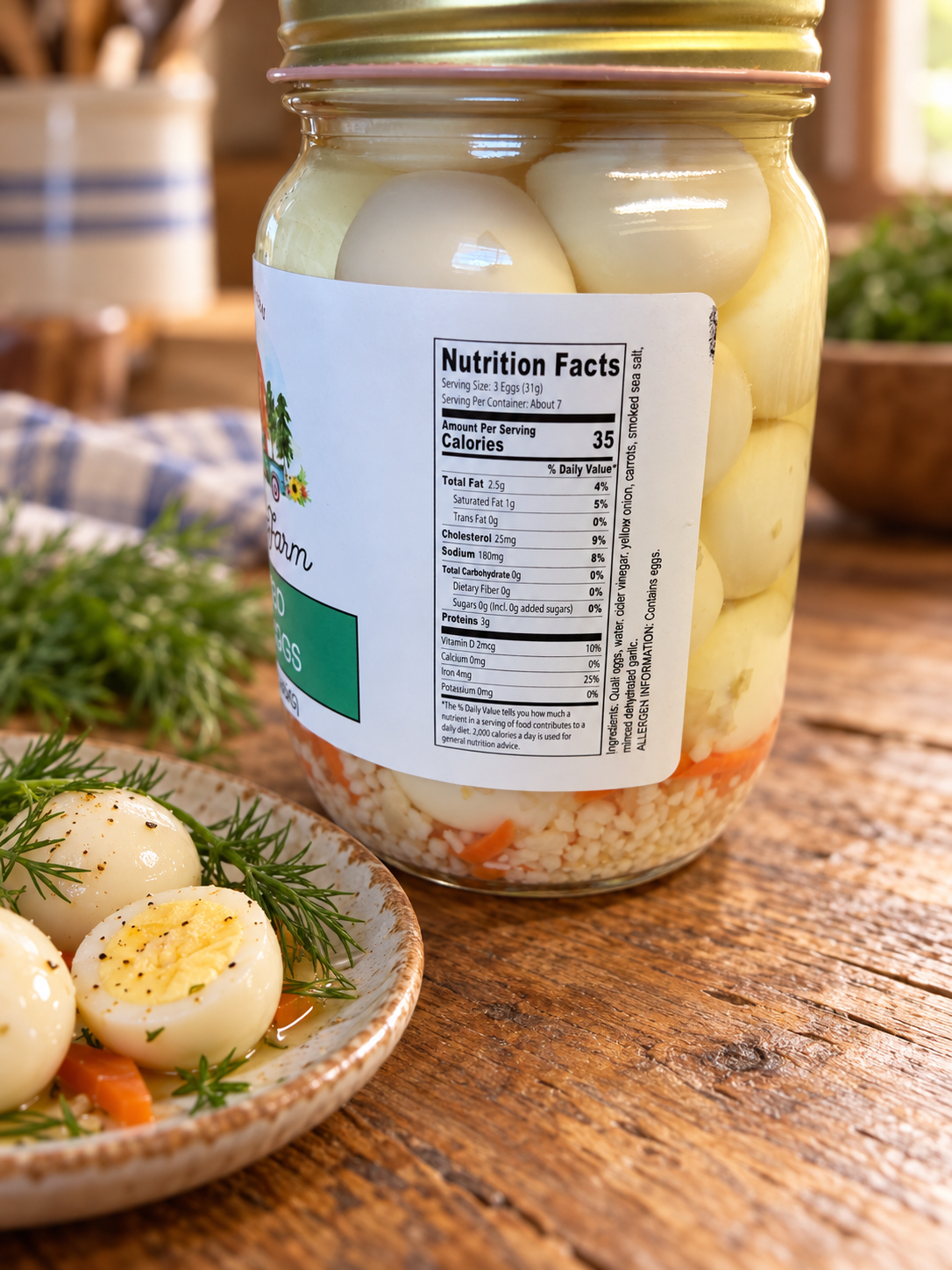 STATE 28 FARM PICKLED QUAIL EGGS