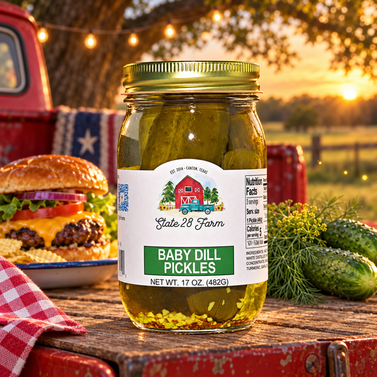 STATE 28 FARM BABY DILL PICKLES 17 OZ