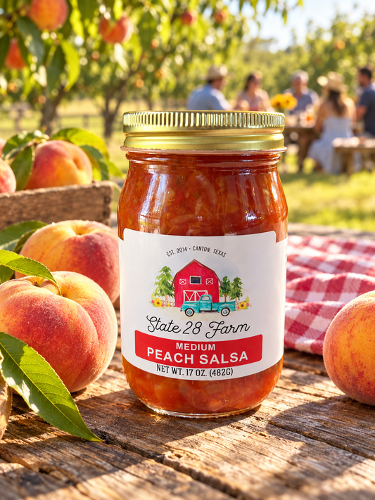 STATE 28 FARM PEACH SALSA 17 OZ