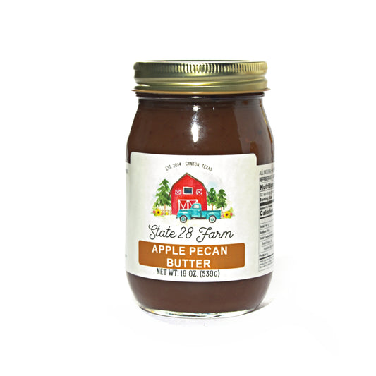STATE 28 FARM APPLE PECAN BUTTER 19 OZ