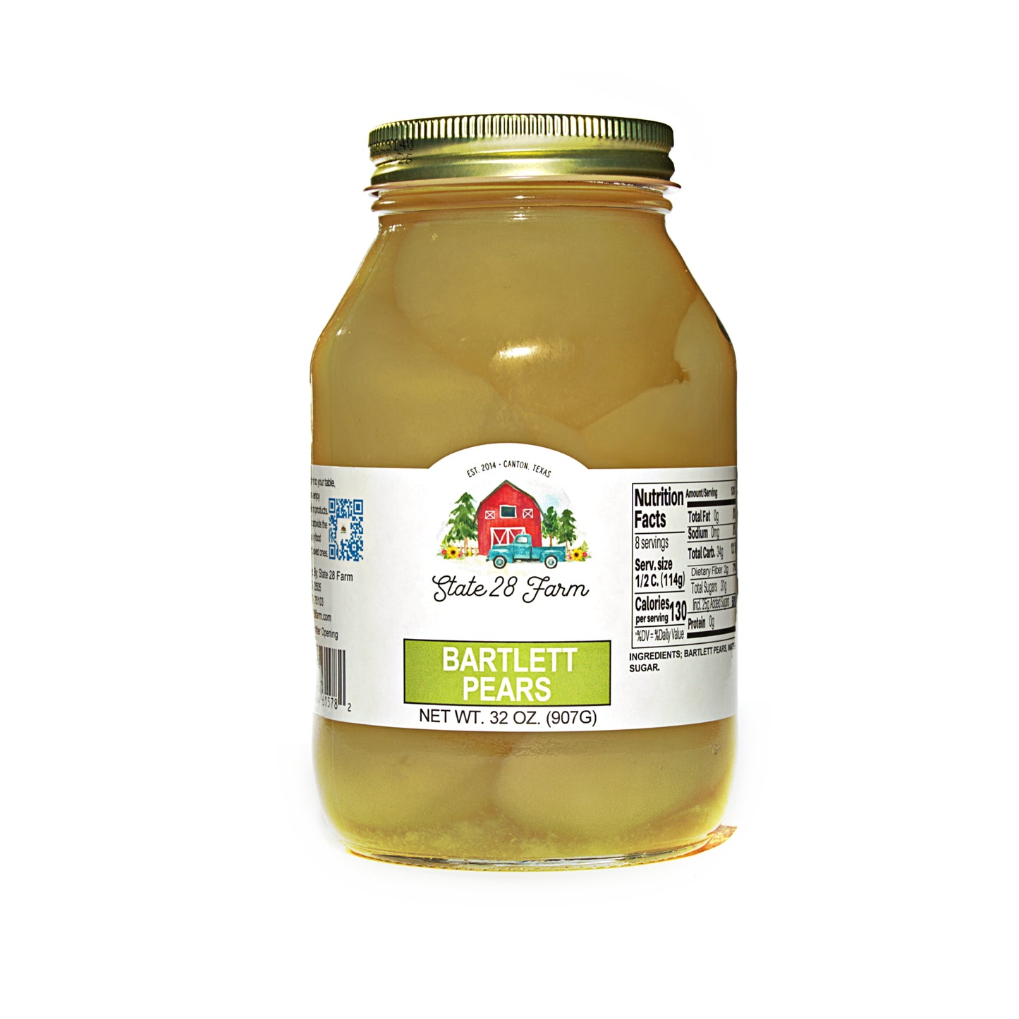 STATE 28 FARM BARTLETT PEARS 32 OZ