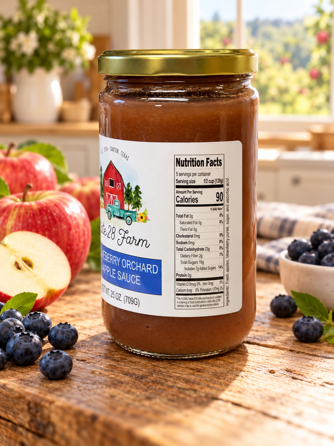 State 28 Farm Blueberry Orchard Apple Sauce