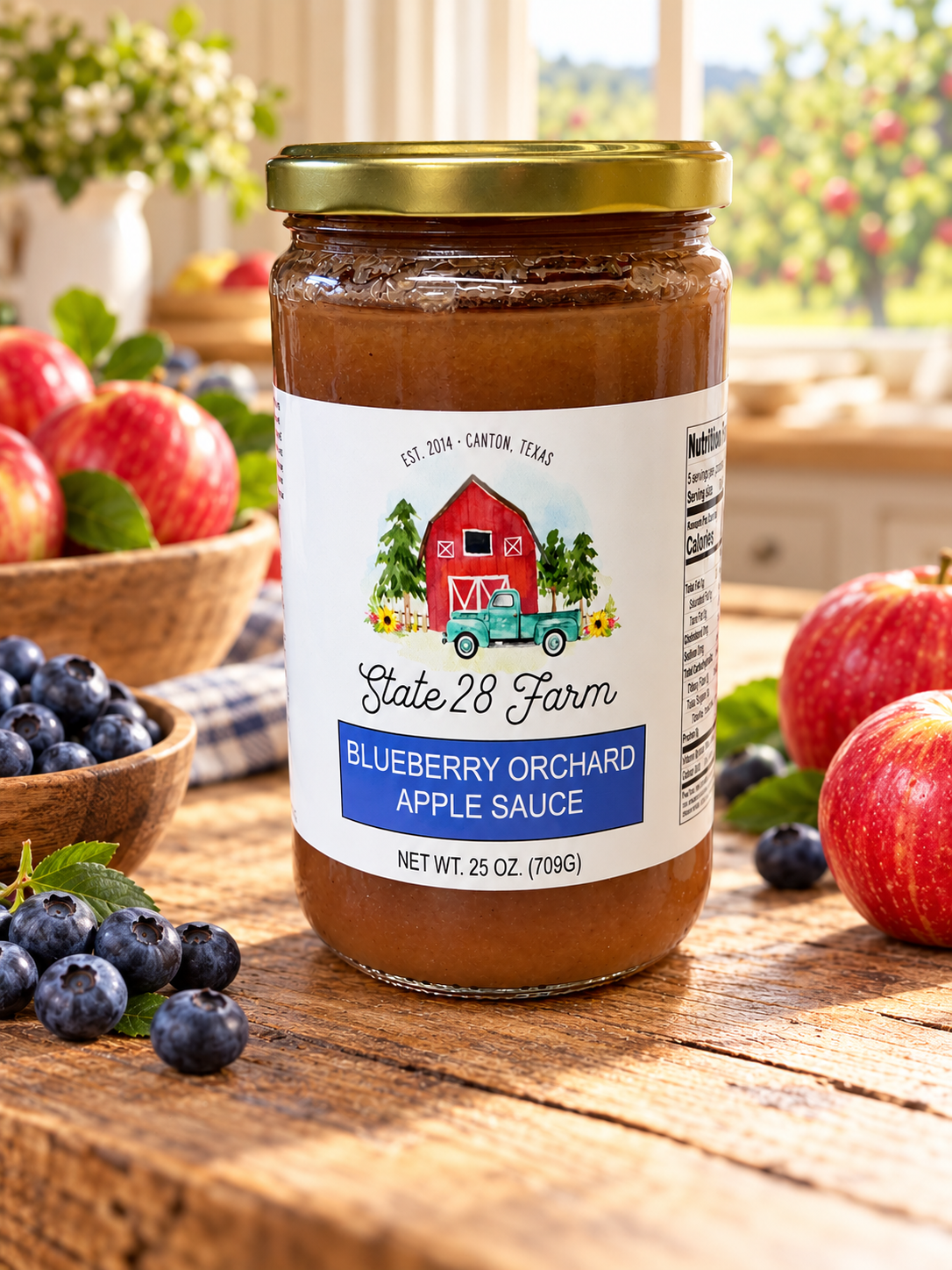 State 28 Farm Blueberry Orchard Apple Sauce