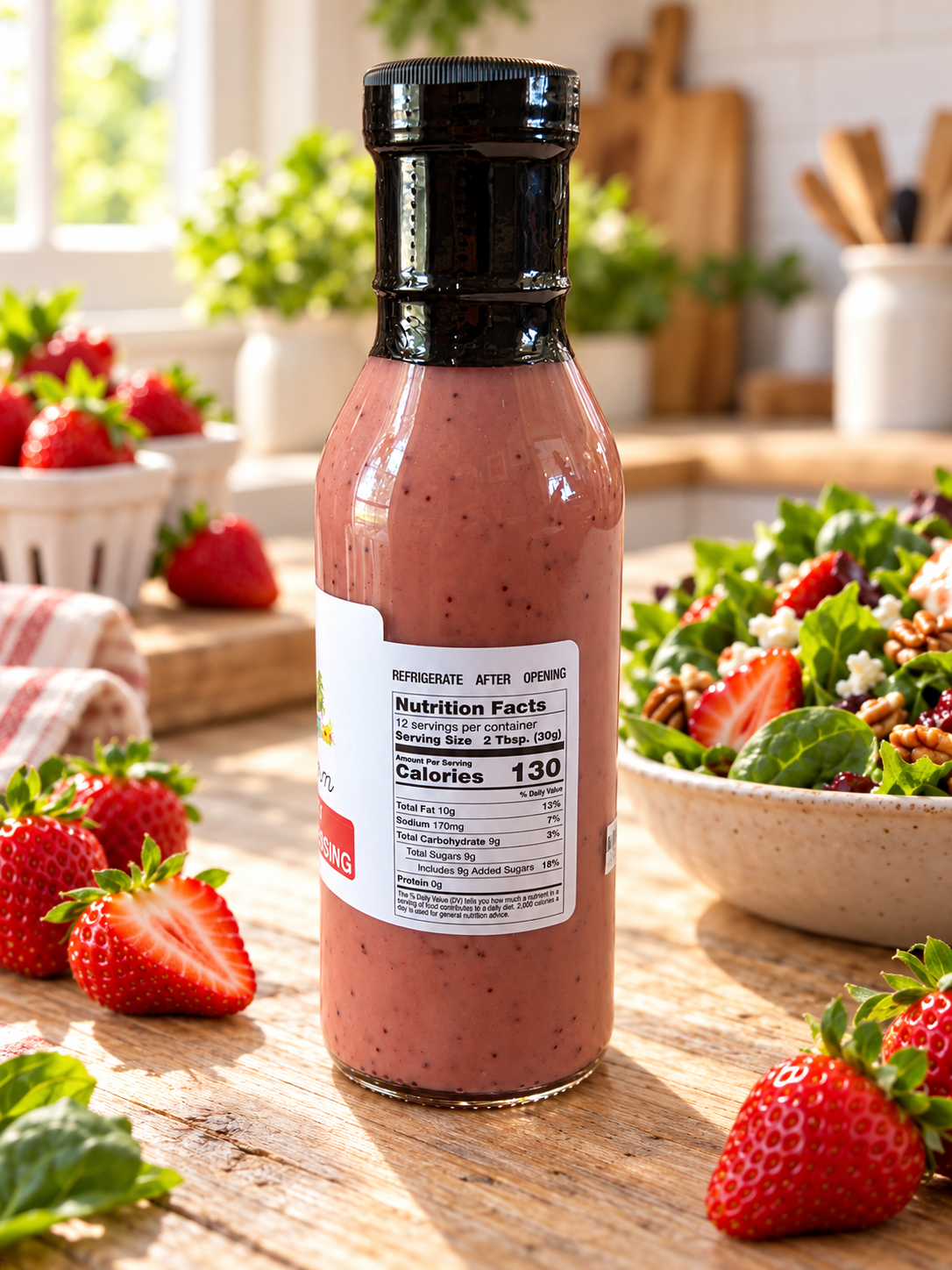 STATE 28 FARM STRAWBERRY POPPYSEED DRESSING 12 OZ
