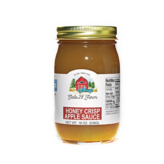 STATE 28 FARM HONEY CRISP APPLE SAUCE 19 OZ