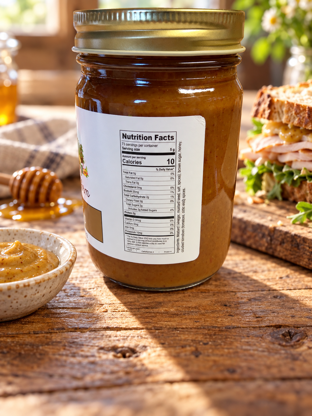STATE 28 FARM HONEY MUSTARD 13OZ