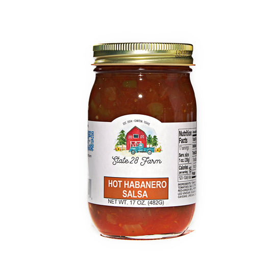 STATE 28 FARM HOT HABANERO SALSA 17 OZ