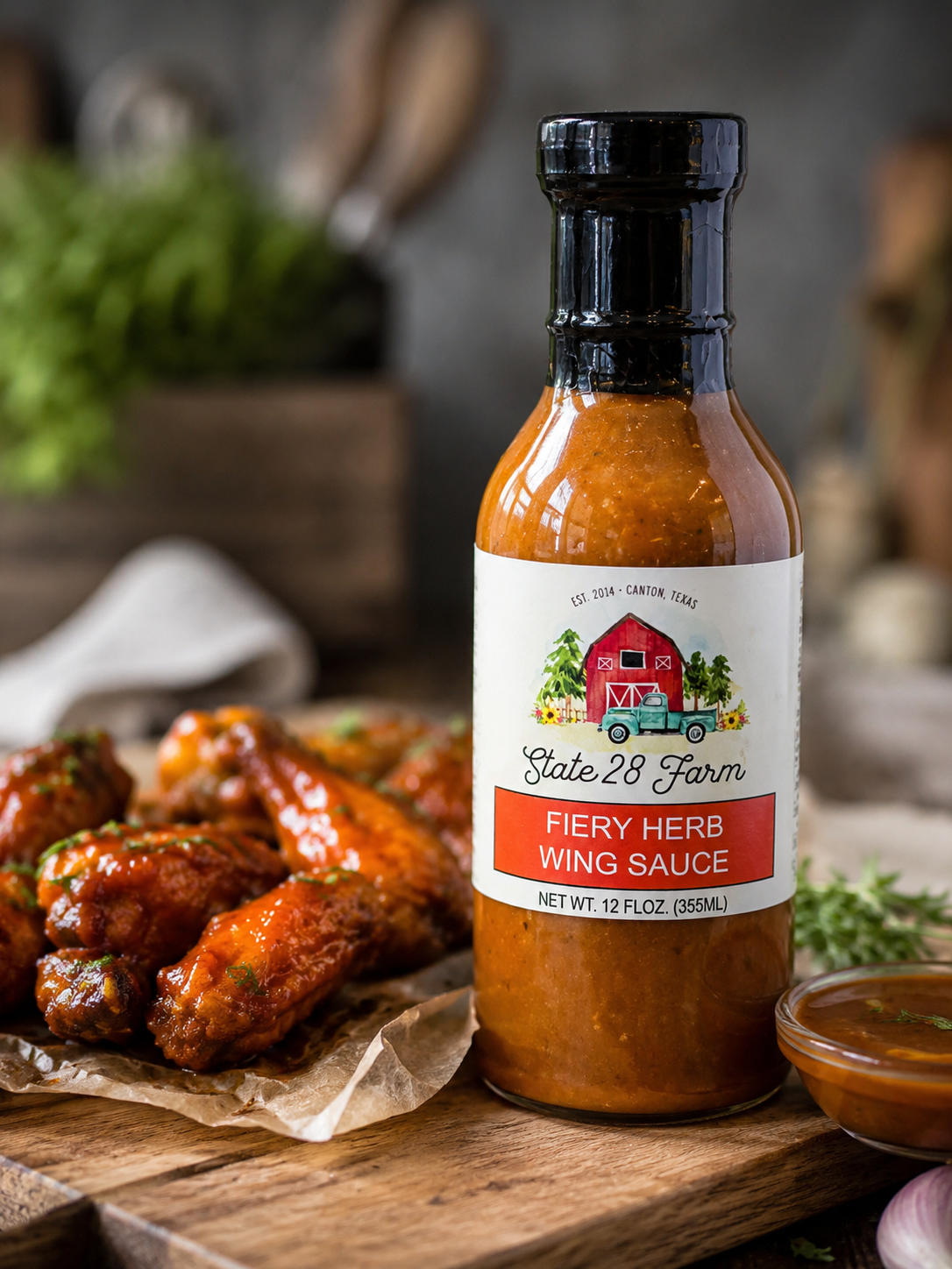 FIERY HERB WING SAUCE 12OZ