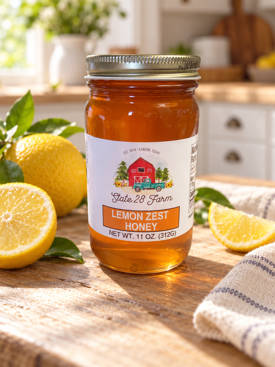 STATE 28 FARM LEMON ZEST HONEY 11 OZ