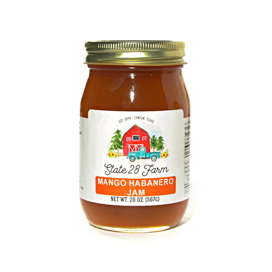 STATE 28 FARM MANGO HABANERO JAM 20 OZ