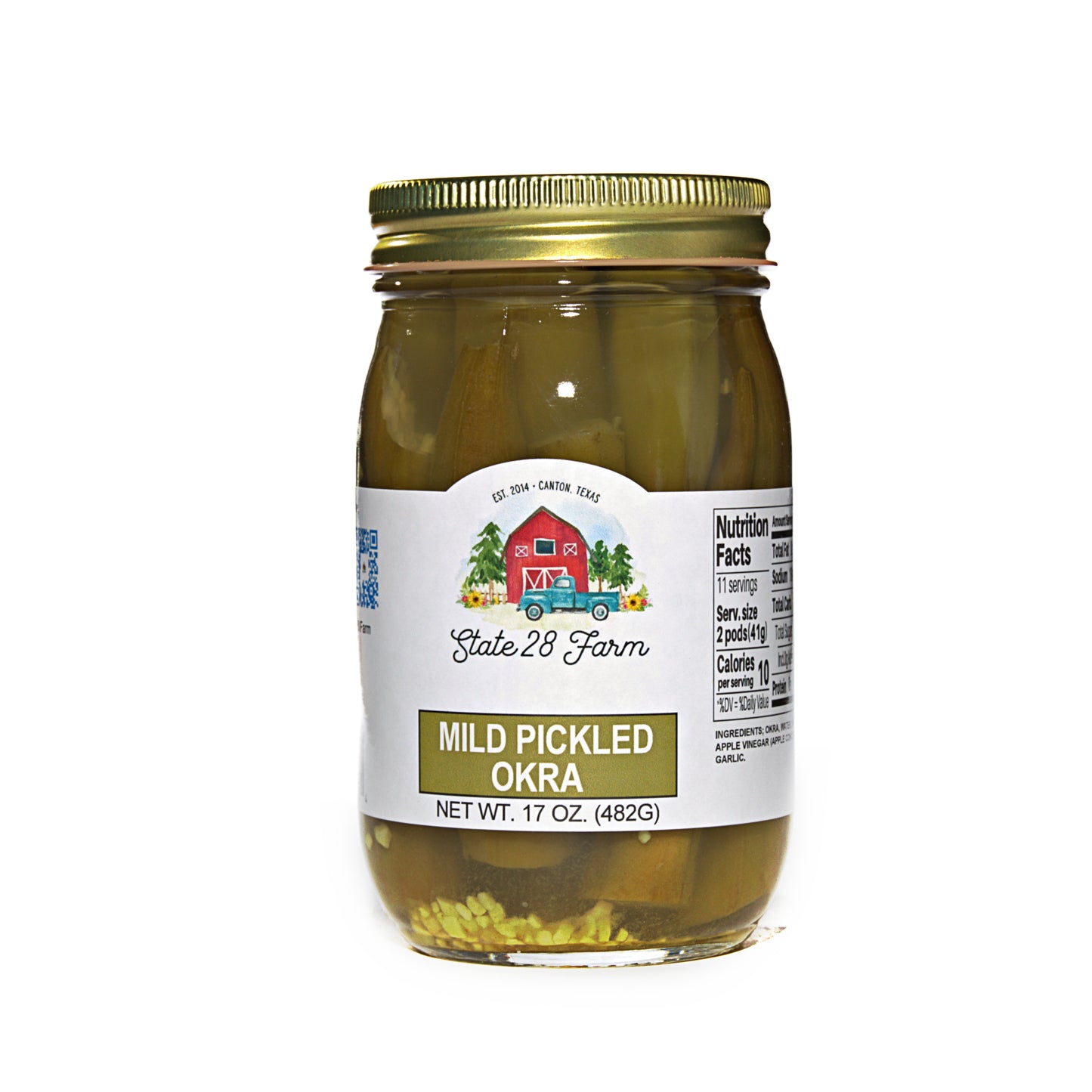 STATE 28 FARM MILD PICKLED OKRA 17 OZ