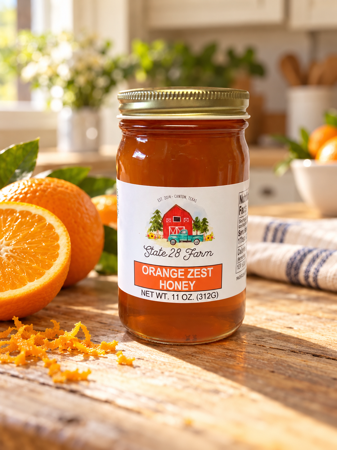 STATE 28 FARM ORANGE ZEST HONEY 11 OZ