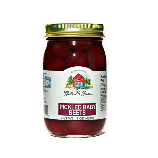 STATE 28 FARM PICKLED BABY BEETS 16 OZ