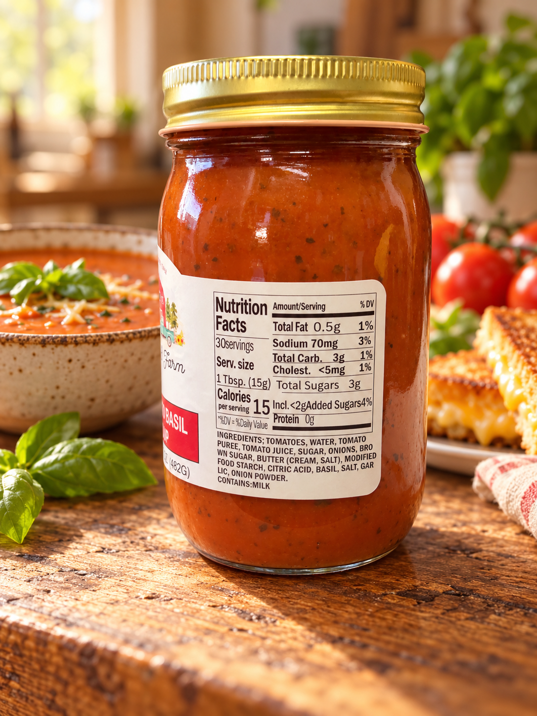 TOMATO BASIL SOUP (17oz)