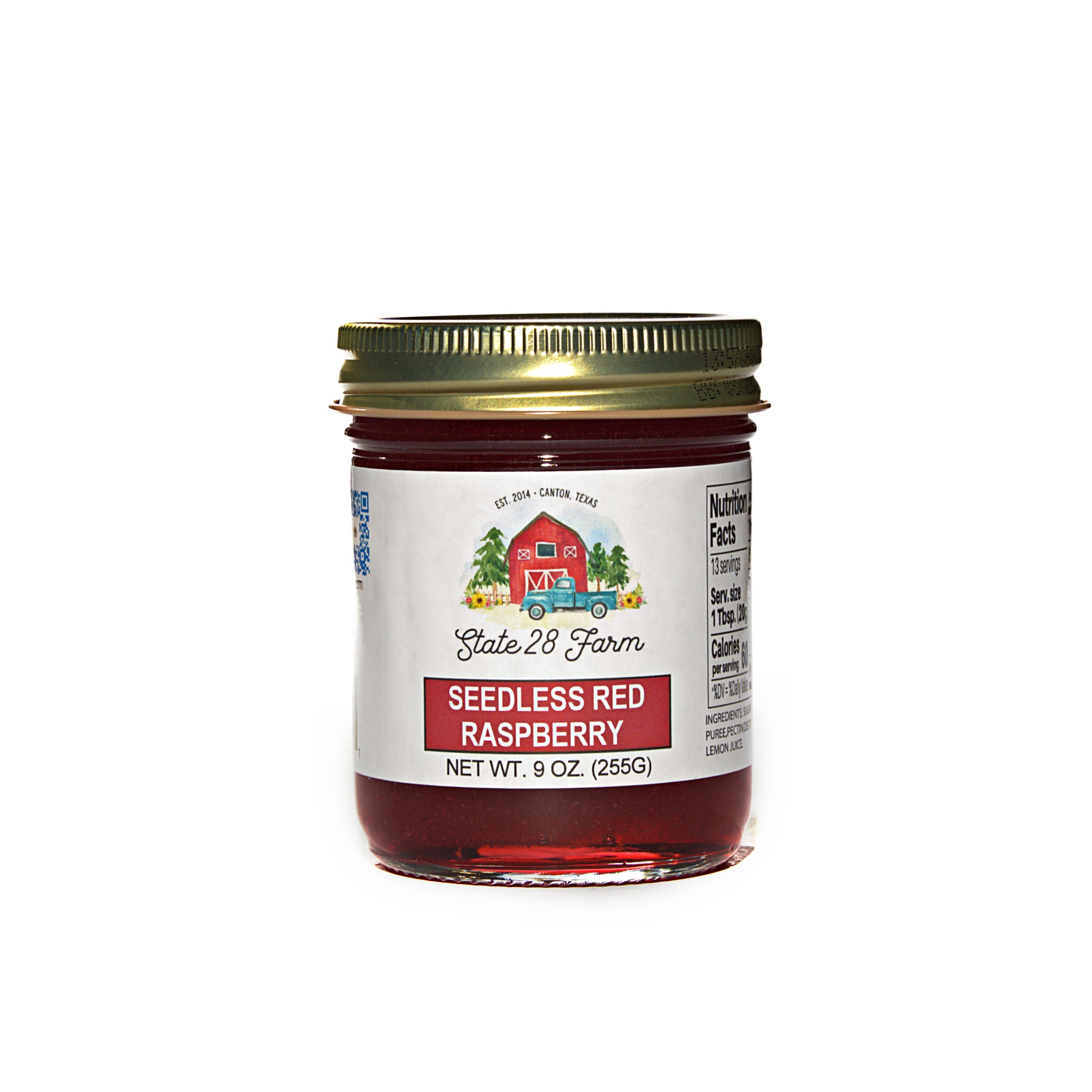 STATE 28 FARM SEEDLESS RED RASPBERRY 9 OZ – State 28 Farm