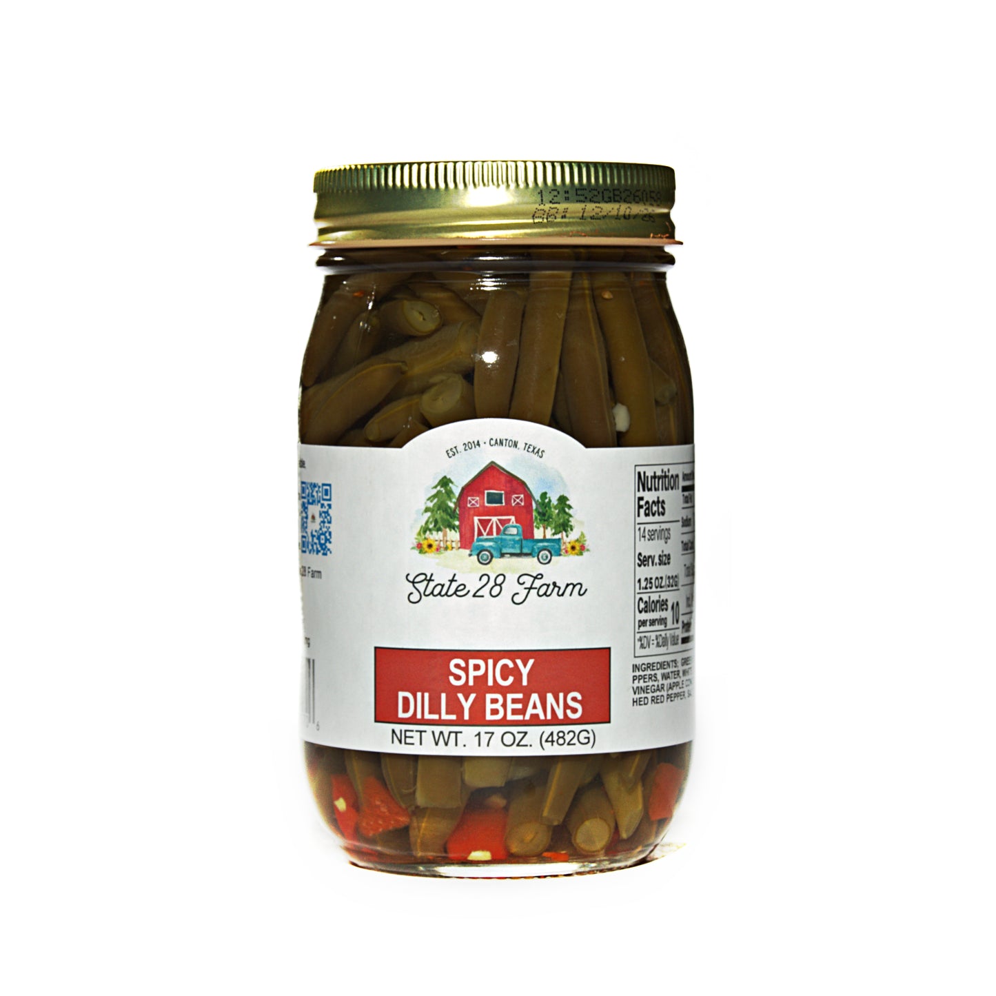 STATE 28 FARM SPICY DILLY BEANS 17 OZ