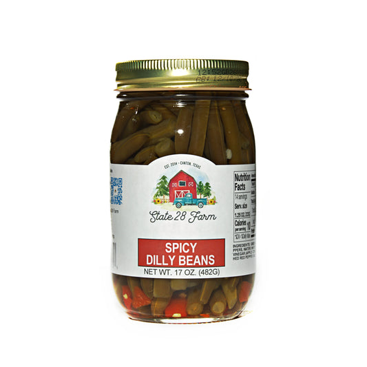 STATE 28 FARM SPICY DILLY BEANS 17 OZ