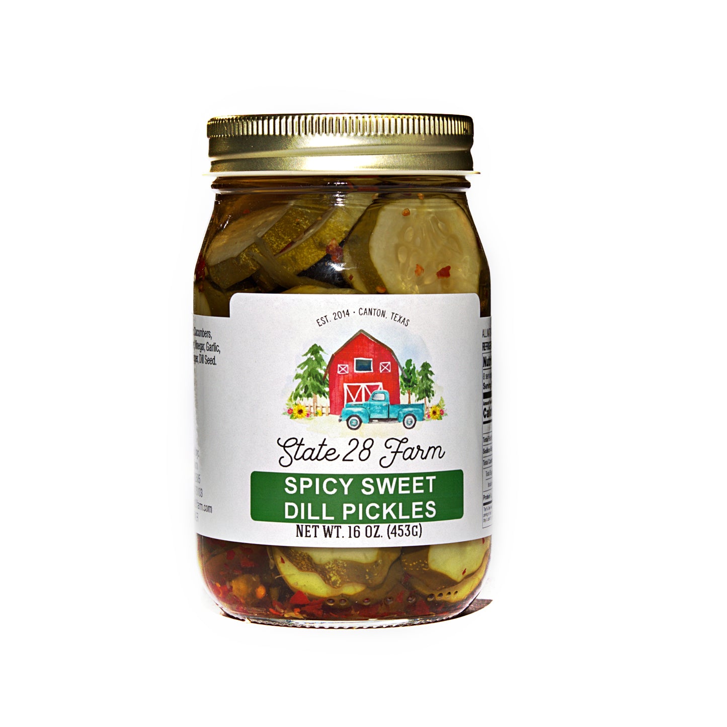 STATE 28 FARM SPICY SWEET DILL PICKLES 16 OZ