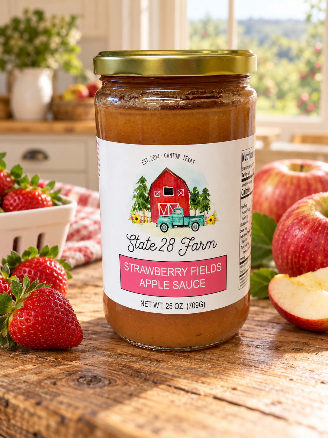 State 28 Farm Strawberry Fields Apple Sauce