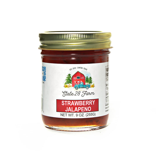 STATE 28 FARM STRAWBERRY JALAPENO JAM 9 OZ