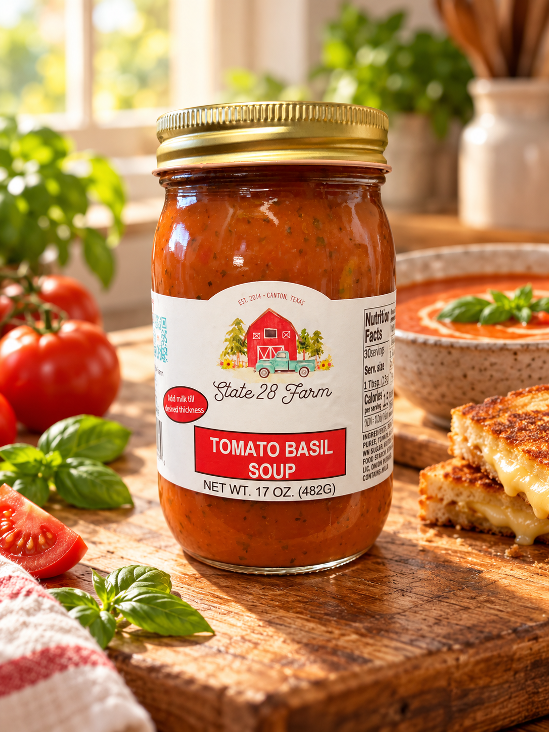 TOMATO BASIL SOUP (17oz)