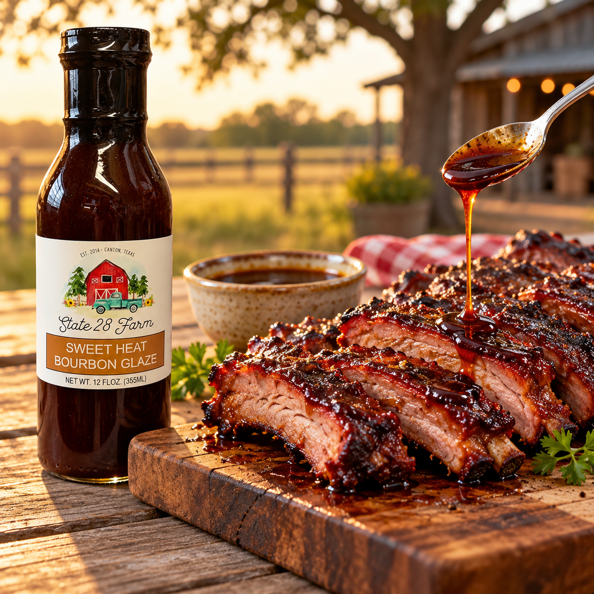SWEET HEAT BOURBON GLAZE 12OZ
