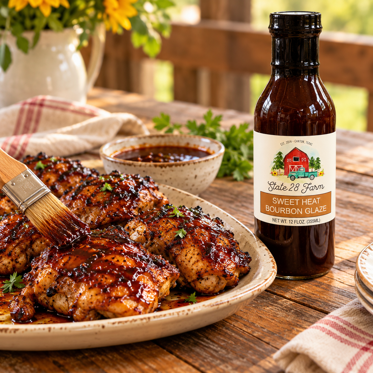 SWEET HEAT BOURBON GLAZE 12OZ