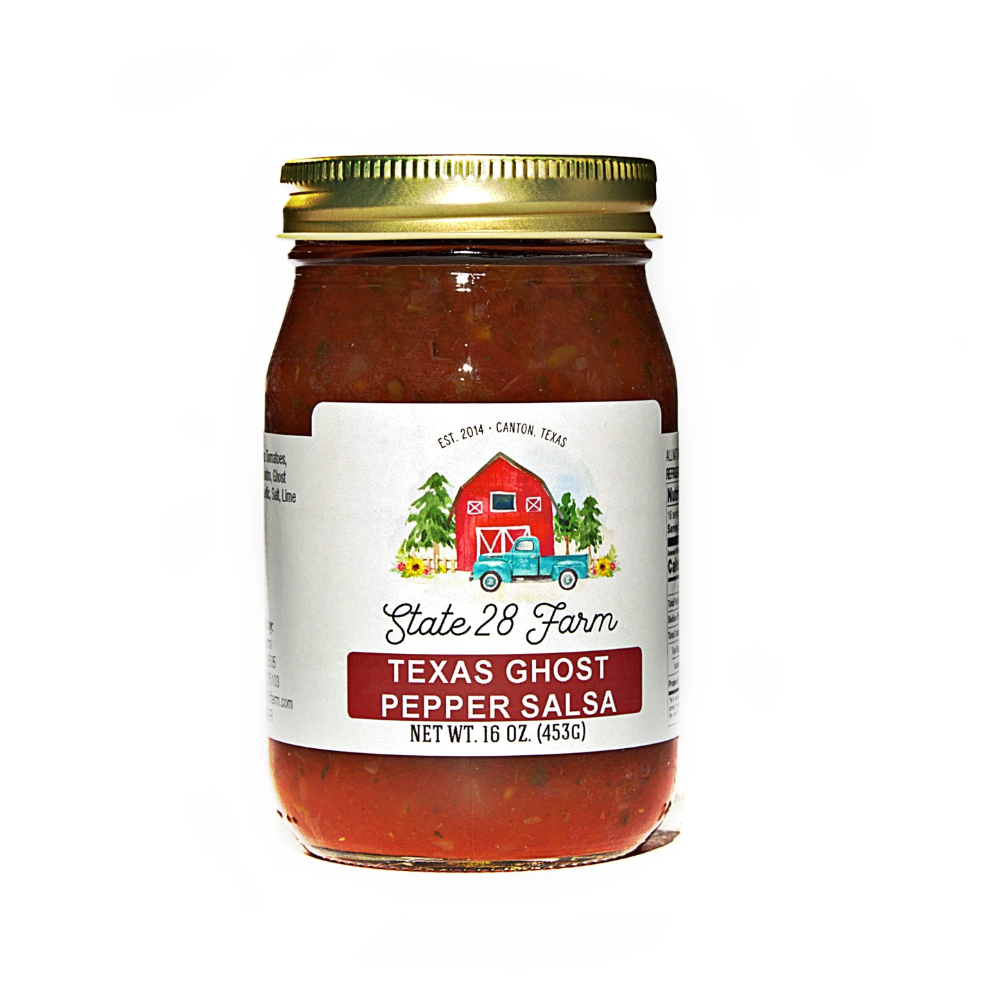 STATE 28 FARM TEXAS GHOST PEPPER SALSA 16 OZ