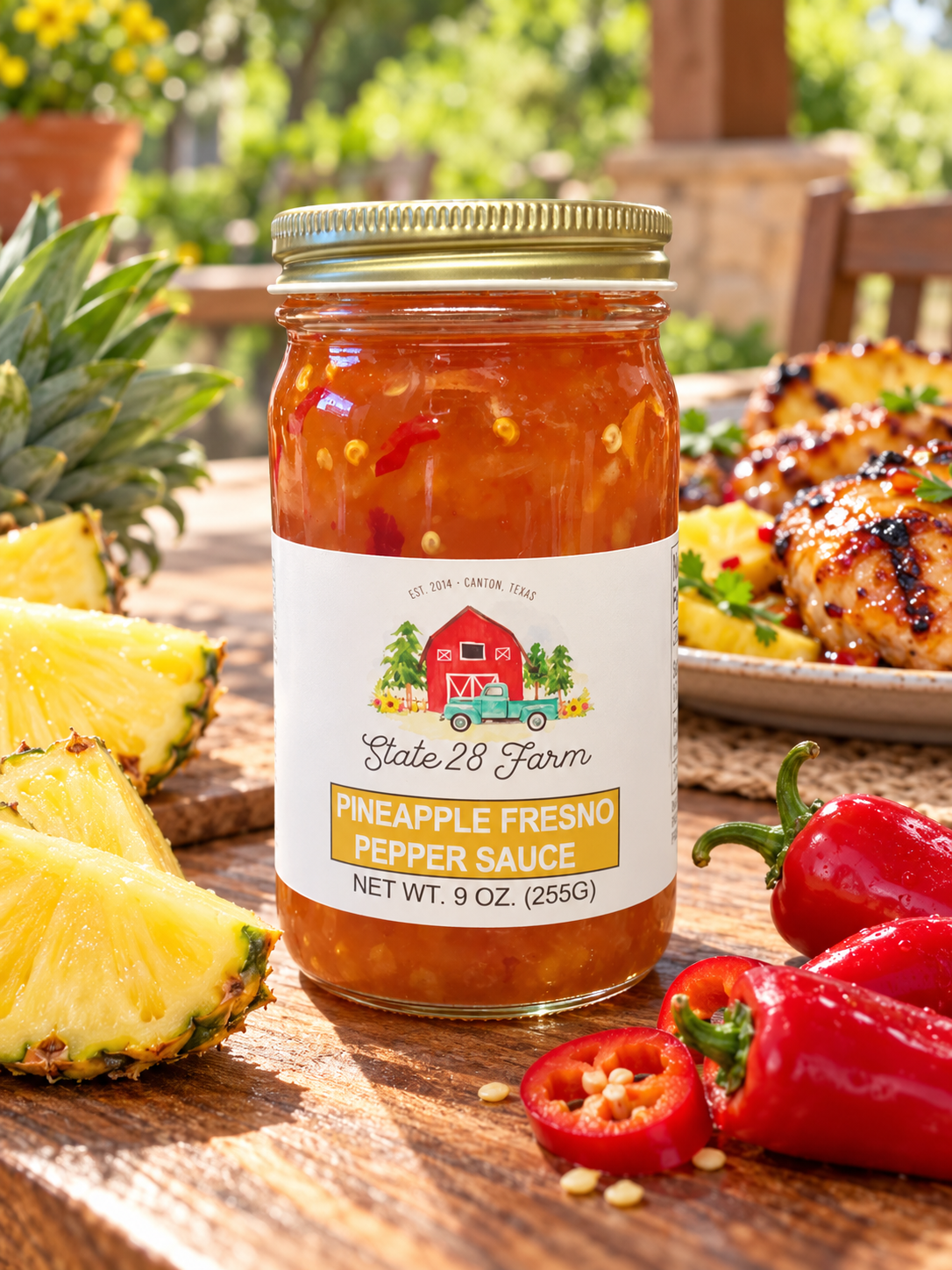PINEAPPLE FRESNO PEPPER SAUCE 9 OZ