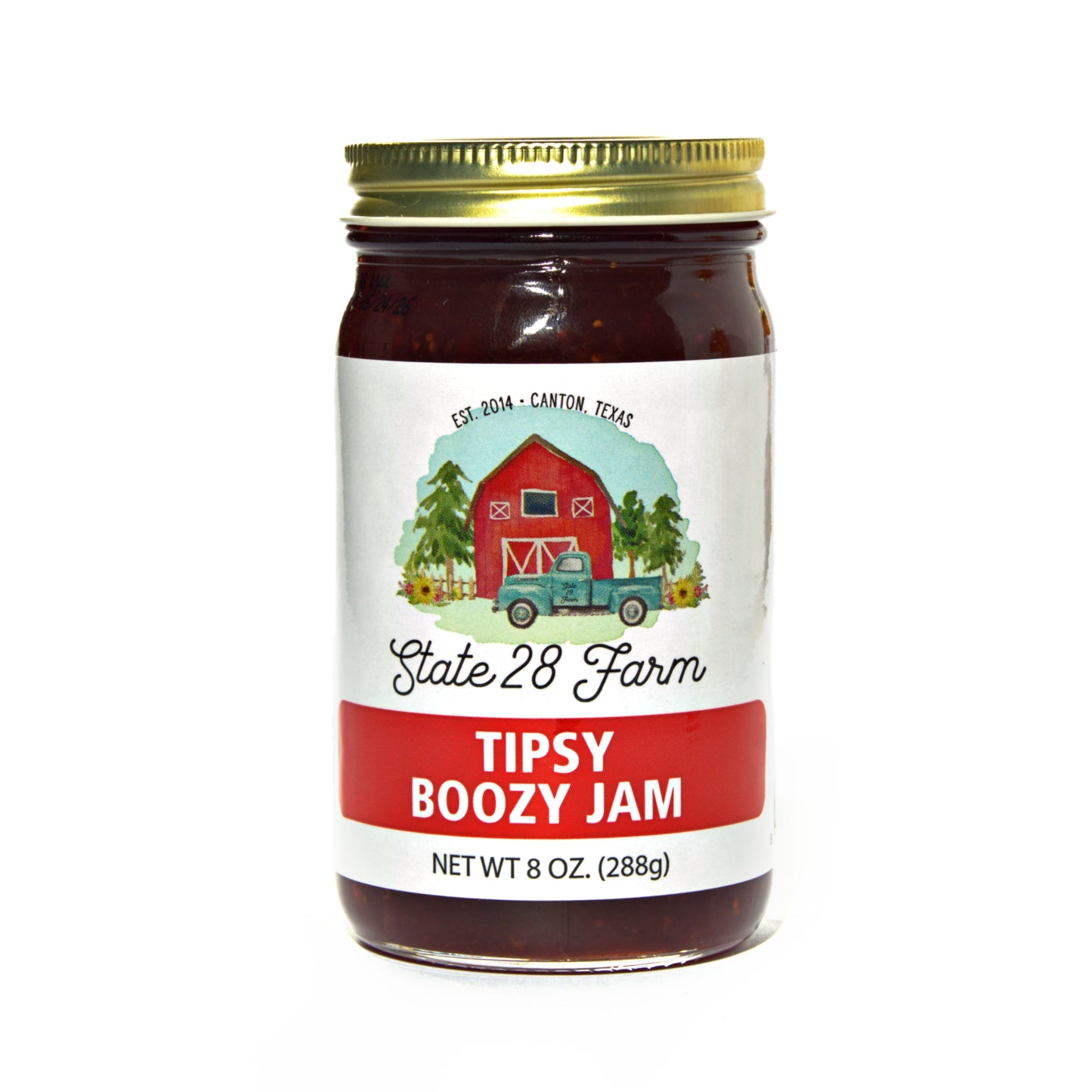 STATE 28 FARM TIPSY BOOZY JAM (FORMERLY TIPSY HOLLY JOLLY) 8 OZ