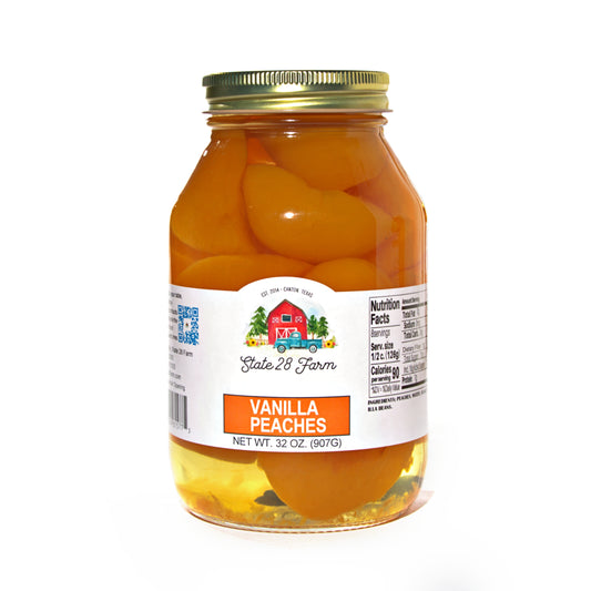 STATE 28 FARM VANILLA PEACHES 32 OZ